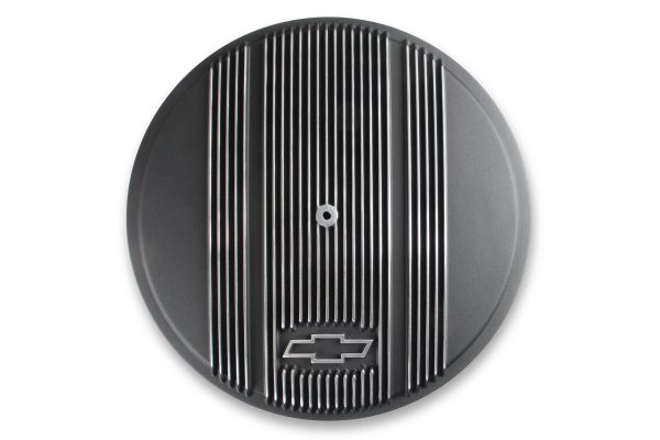 Holley 120-173 Bowtie Air Cleaner Finned 14X4 Premium Black - Image 2