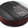 Holley 120-173 Bowtie Air Cleaner Finned 14X4 Premium Black