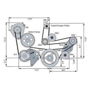 LT4 Dry Sump Accessory Drive System with A/C