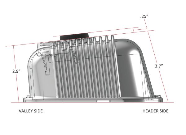 Holley 241-301 BBC Holley Valve Covers Finned Non-Emis - Image 3