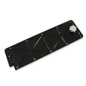 Holley 241-362 Valley Cover Trussed Satin Black w/Oil Fill