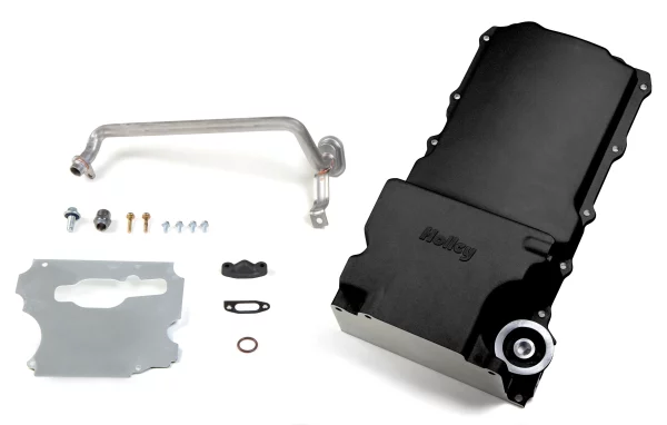 Holley 302-1BK Oil Pan GM LS Swap Retrofit - Black