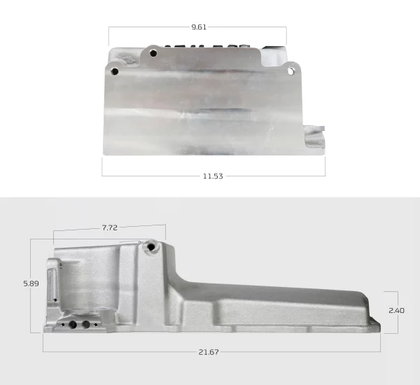 Holley 302-1BK Oil Pan GM LS Swap Retrofit - Black - Image 2