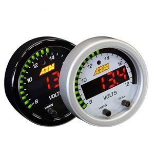 52MM Digital Voltage / Voltmeter / Volts Gauge 8~18V w/ white kit
