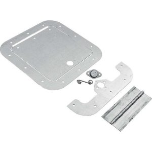Allstar 18530 Access Panel Kit 6" x 6" Natural Aluminum Fuel Cells, Dry Sump Pump Tanks