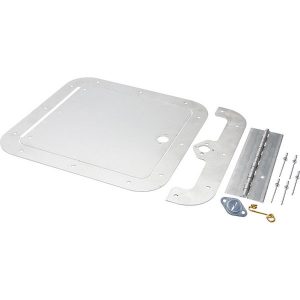 Allstar 18531 Access Panel Kit 8" x 8" Natural Aluminum Fuel Cells, Dry Sump Pump Tanks