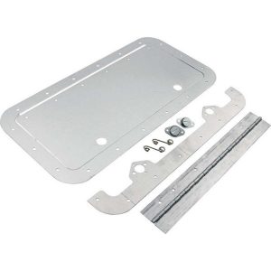 Allstar 18532 Access Panel Kit 6" x 14" Natural Aluminum Fuel Cells, Dry Sump Pump Tanks