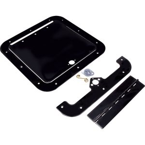 Allstar 18541 Access Panel Kit 8" x 8" Black Aluminum Fuel Cells, Dry Sump Pump Tanks