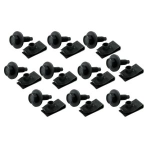 AllStar Performance ALL18558 Body Bolt Kit w/ Clips 10pk Black