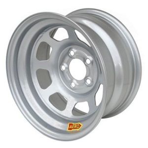 Aero 52-085020 52 Series 15x8 Inch Silver Race Wheel 5 x 5" BP, 2" BS