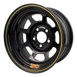 Aero 50-175040 50 Series 15x7 Inch Black Race Wheel 5 x 5" BP, 4" BS