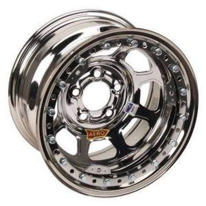 Aero 53-285020 53 Series 15x8 Chrome Beadlock Race Wheel 5 x 5" BP 2" BS IMCA