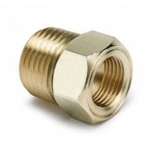 AutoMeter 2264 1/2" NPT Male Brass Probe Fitting Adapter Mechanical Temp Gauge