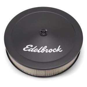 Edelbrock 1223 Pro-Flo Air Cleaner Series Round Paper Element 14" Diameter X 3.75" Dropped Base Black