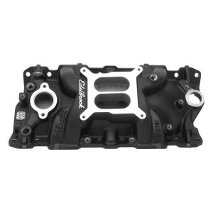 Edelbrock 27013 Performer Performer Series Intake Manifold 1955-1986 Small Block Chevy Black Finish