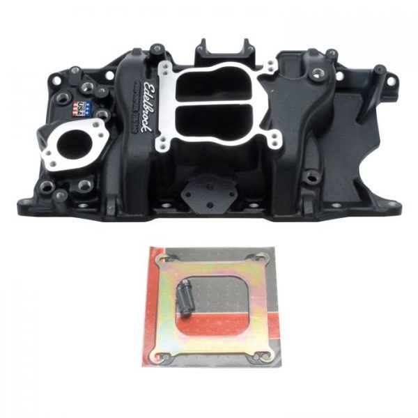 Edelbrock 27163 Performer Performer Series Intake Manifold Small Block Chevy Vortec Black Finish