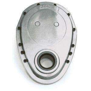 Edelbrock 4240 Small Block Chevy SBC Polished Aluminum Timing Chain Cover