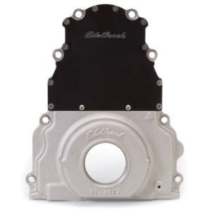 Edelbrock 4254 Aluminum 2-Piece Timging Chain Cover For GM Gen 3 LS-Series Engines