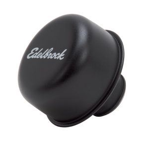 Edelbrock 4403 Signature Series Black Steel Push-In Breather