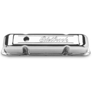 Edelbrock 4491 Signature Series Valve Covers 1958-1979 Chrysler 361-440 V8 Chrome