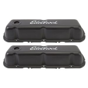 Edelbrock 4603 Signature Series Valve Covers Ford 260-289-302-351W V8 Black