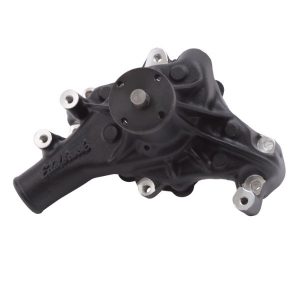 Edelbrock 88113 Victor Long Style Aluminum Water Pump 1969-1987 SBC 262-400 V8 Standard Rotation Black
