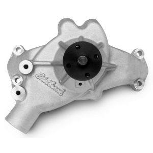 Edelbrock 8853 Victor Long Style Aluminum Water Pump 1988-2000 Chevy/GMC C/K Truck 454 Big Block w/ Serpentine Reverse Rotation Satin