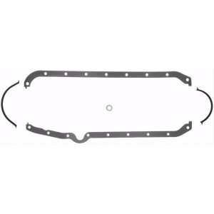 Fel-Pro 1803 Cork/Neoprene Oil Pan Gasket SBC 2-Piece Rear Main
