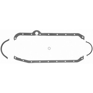 Fel-Pro 1818 Fiber Oil Pan Gasket SBC 2-Piece Rear Main