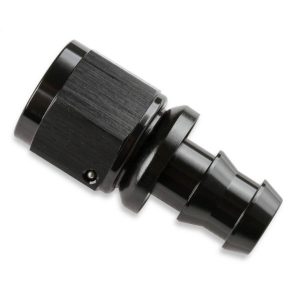 Fragola 200108-BL Fitting #8 Straight Push Lock Black