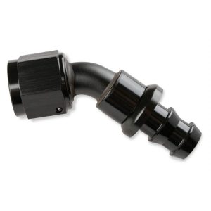 Fragola 204512-BL Fitting #12 45 Degree Push Lock Black