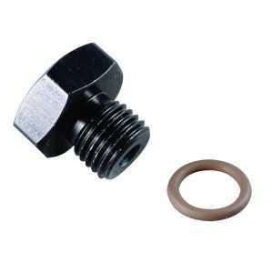 Fragola 481406-BL #6 Port Plug 9/16-18 Black