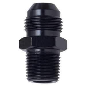 Fragola 481605-BL Straight Adapter Fitting #4 x 1/4 MPT Black