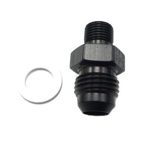 Fragola 481670-BL Trans Adapter Fitting #6 x 1/4 MPT Black