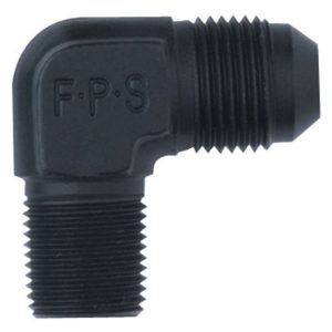 Fragola 482210-BL 90 Degree Adapter Fitting #10 x 1/2 MPT Black