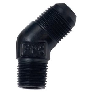 Fragola 482303-BL 45 Degree Adapter Fitting #3 x 1/8 MPT Black