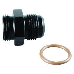 Fragola 495105-BL #10 x 3/4-16 (#8) Radius O-Ring Fitting Black