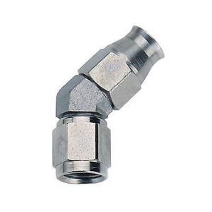 Fragola 604506 -6 AN Steel 45° PTFE Hose End Zinc Coated