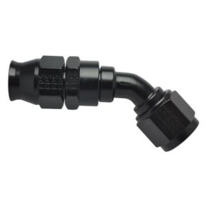 Fragola 684506BL -6 AN Real Street 45° Reusable PTFE Hose End Black