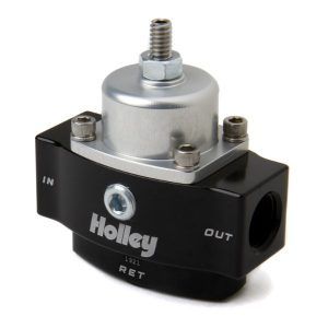 Holley 12-842 Billet Fuel Pressure Regulator Adjustable 4.5-9 Psi 3/8 Npt Bypass W/Idle