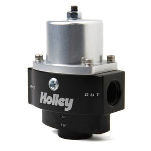 Holley 12-843 Billet Fuel Pressure Regulator Adjustable 4.5-9 Psi 10An In/2X 8An Out