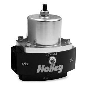 Holley 12-845 Billet Fuel Pressure Regulator Adjustable 4.5-9 Psi 8An In/2X 6An Out By-
