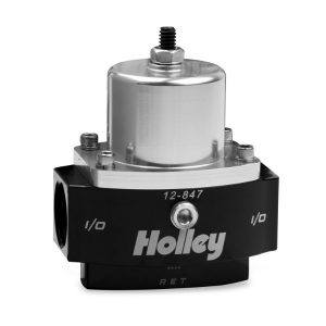 Holley 12-847 Billet Fuel Pressure Regulator Adjustable 4.5-9 Psi 10An In/Out 8An Return