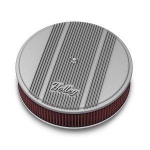 Holley 120-160 Holley Air Cleaner Finned W/ 14X3 Premium Filter Raw