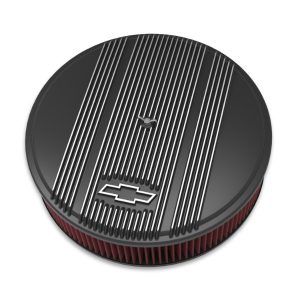 Holley 120-172 Bowtie Air Cleaner Finned 14X3 Premium Black