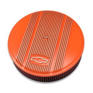Holley 120-176 Bowtie Air Cleaner Finned 14X3 Premium Orange