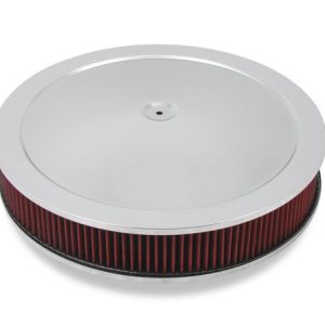 Holley 120-4130 4150 Drop-Base Air Cleaner Chrome W/ Gauze