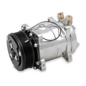 Holley 199-105 Sanden 508 AC Compressor R-134A Polished