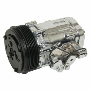 Holley 199-106 AC SD7 Sanden Compressr R-134A Polished
