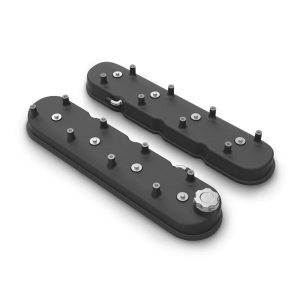 Holley 241-112 Valve Cover Tall LS Black Krinkle Finish
